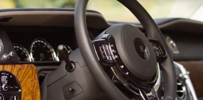 Rolls Royce Cullinan's cockpit. Cristiano Ronaldo car collection