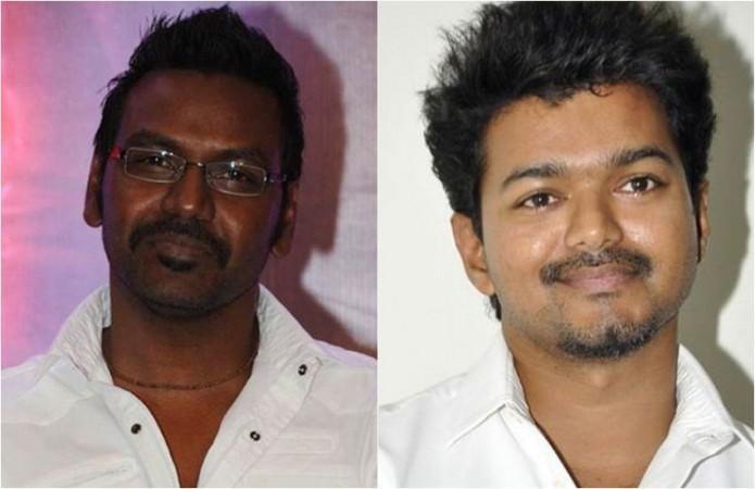 Raghava Lawrence and Vijay. Raghava Lawrence and Vijay