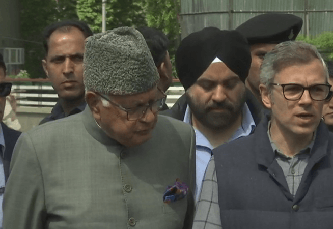 Farooq Abdullah and Omar Abdullah. Farooq Abdullah and Omar Abdullah