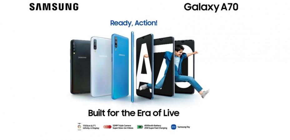 Samsung Galaxy A70 is set to hit stores in India in early May 2019. Samsung, Galaxy A70, India, price, specs