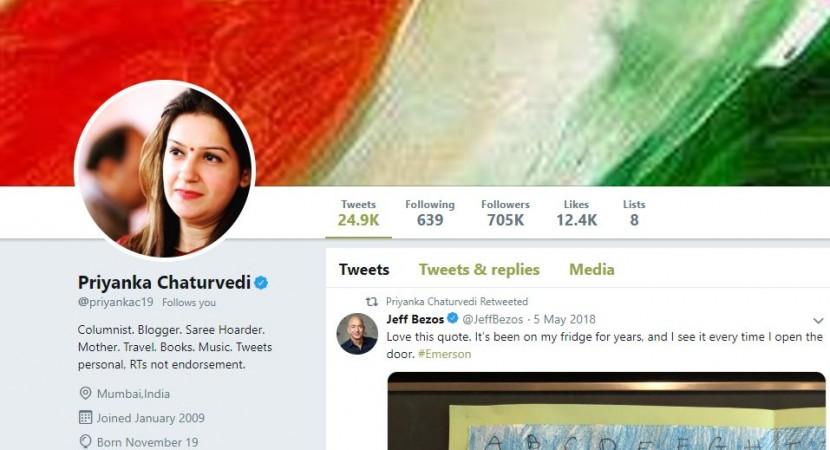 Priyanka Chaturvedi twitter