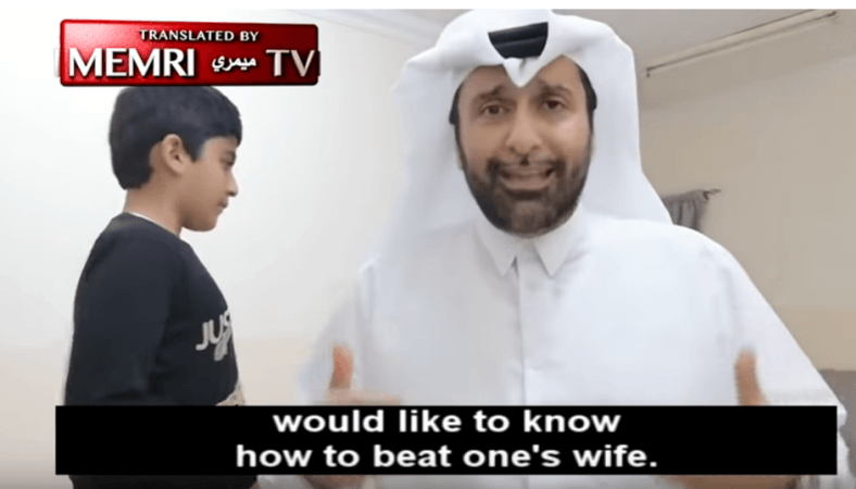 The shocking video featuring Abd Al Aziz Al-Khazraj has received 7 lakh views on YouTube. Qatar sociologist
