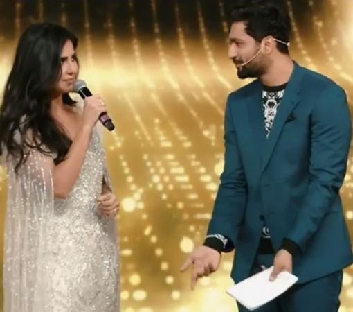 Katrina Kaif and Vicky Kaushal at Screen Awards 2018. Katrina Kaif and Vicky Kaushal at Screen Awards 2018