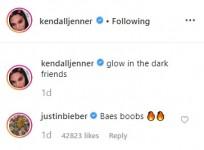 Justin Bieber's comment on Kendall's post