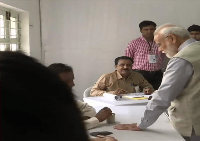 modi voted