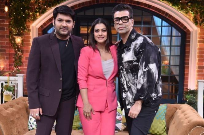 Kajol and Karan Johar with Kapil Sharma
