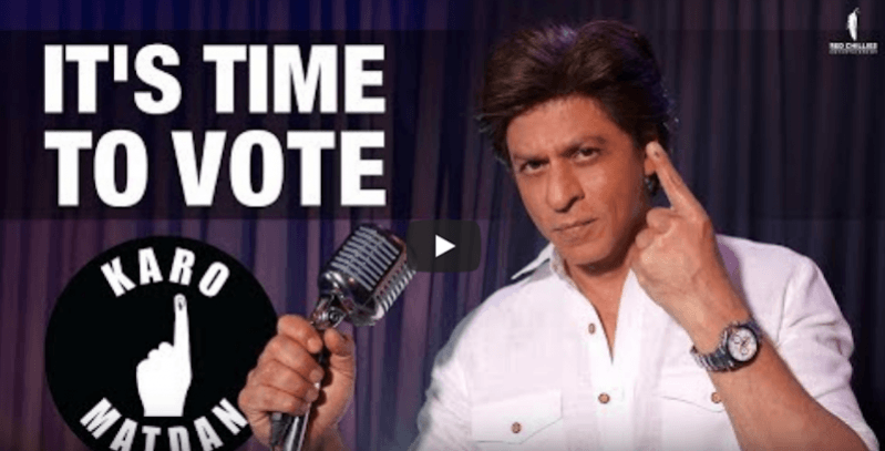 Shah Rukh Khan rap song Karo Matdan It's Time to Vote. Shah Rukh Khan rap song Karo Matdan It's Time to Vote