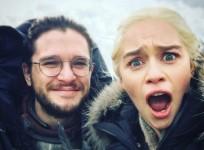 Kit Harington and Emilia Clarke