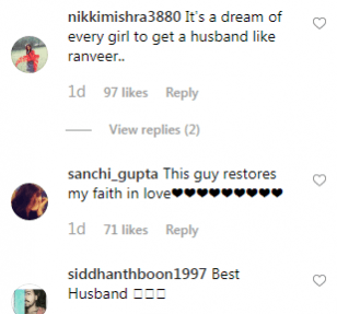 Hubby Ranveer Singh's Comment under Deepika Padukone's Latest Post is  Winning Hearts 🥰 #deepikapadukone #ranveersingh #srk #shahrukhkhan