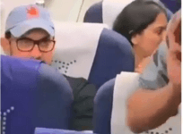 Aamir Khan travelling in economy class in Indigo Airlines