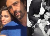 Arjun Rampal and Gabriella Demetriades