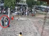 suicide bomber patting girl's head