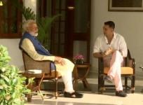 Akshay kumar interviews modi