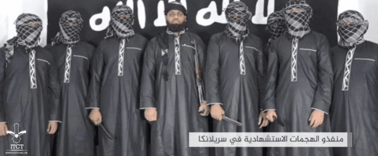 Islamic State has released a video of the terror squad responsible for the Easter Sunday massacre. islamic state sri lanka attack