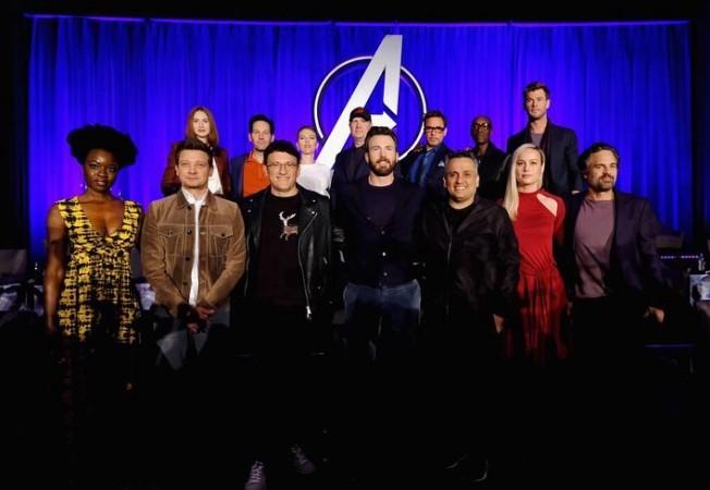 Avengers: Endgame cast at the press conference Avengers: Endgame press conference