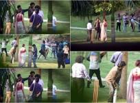 Rajinikanth Plays Cricket on Darbar Sets