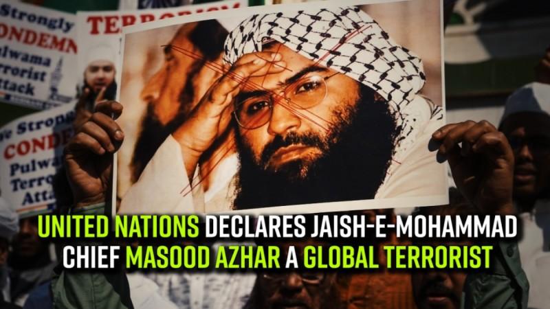 United Nations declares Jaish-e-Mohammad chief Masood Azhar as a global terrorist