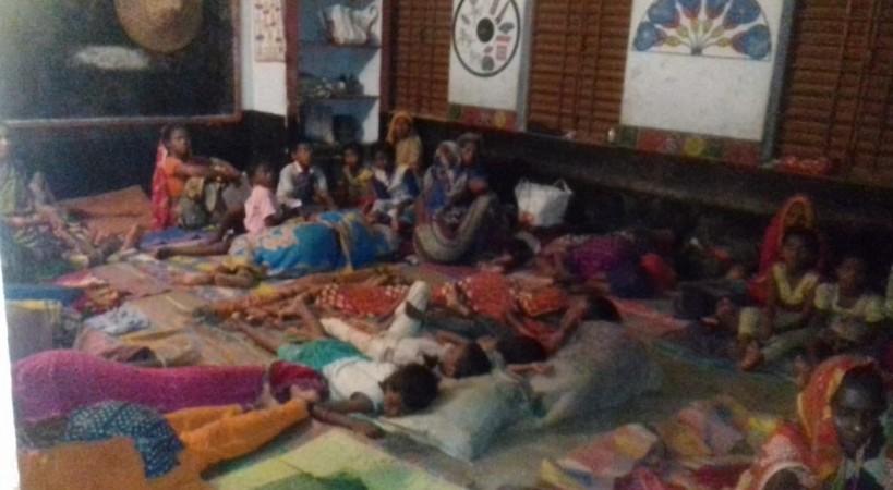 People living at shelters in Odisha due to the cyclonic storm Fani Cyclone Fani