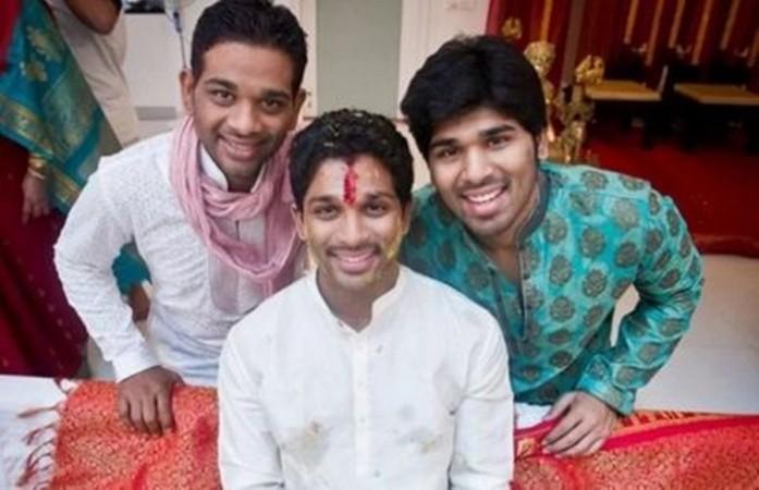 Allu Arjun with his brother Bobby and Sirish Allu Arjun with his brother Bobby and Sirish