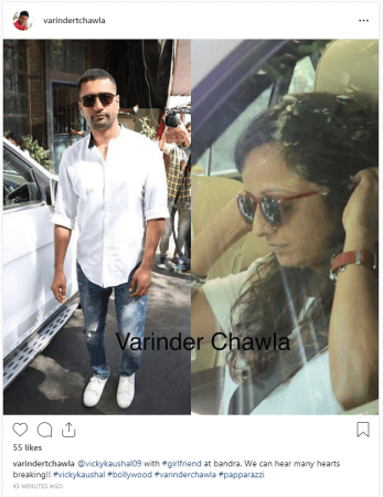 Vicky Kaushal with mystery girl. Vicky Kaushal with mystery girl