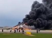 Russia plane fire