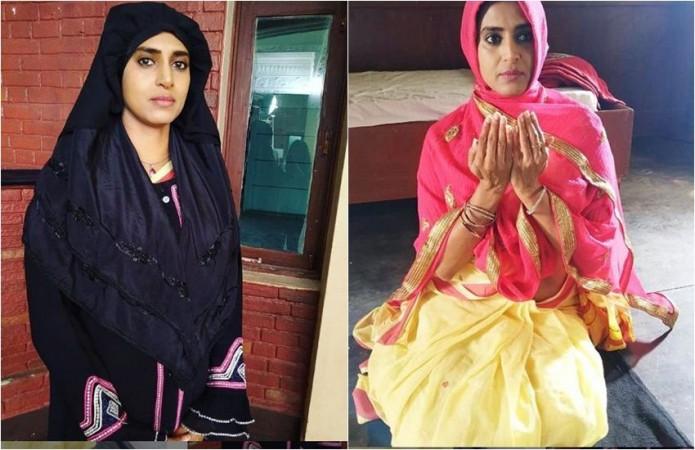 Kasturi don Burqa and Hijab. Kasthuri Converts to Islam