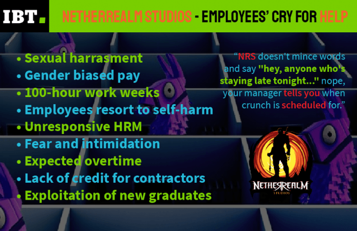 Gruntled NetherRealm employees share their stories of toxic work culture Gruntled NetherRealm employees share their stories of toxic work culture