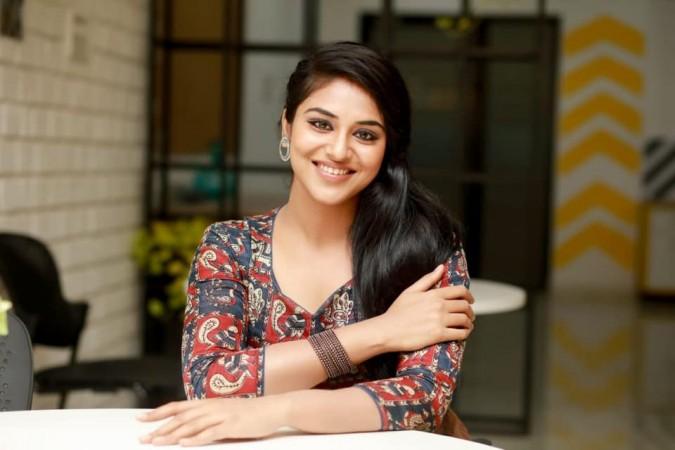 Actress Indhuja. Indhuja's First Look Poster Thalapathy 63