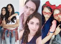 Adah Sharma, Madhu Shalini and Anjali with their monthers