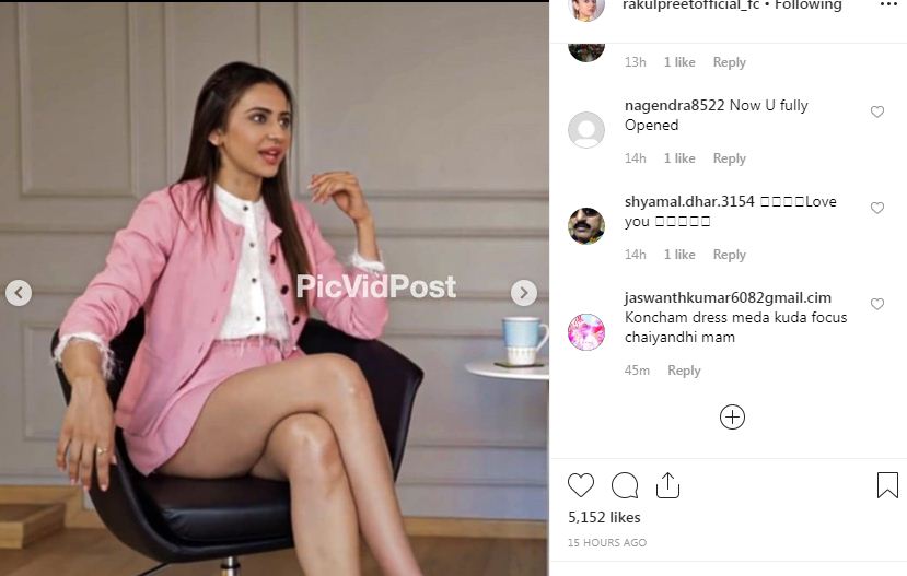 Rakul Preet Singh Almost Suffers Wardrobe Malfunction