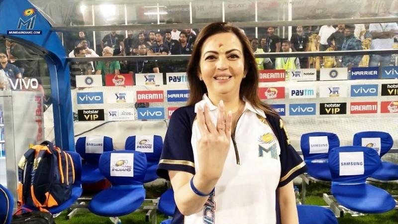 Nita Ambani celebrates the fourth IPL title for Mumbai Indians Nita Ambani