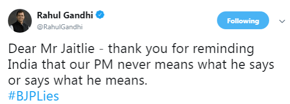 gandhi tweet