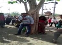 Madhya pradesh man tied to a tree
