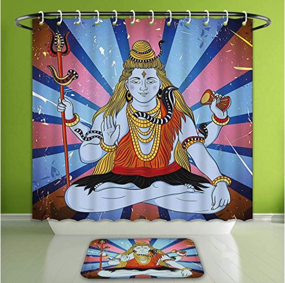 Hindu Deities, Hindu Shower Curtain