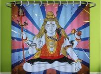 Amazon Indian god on shower curtain