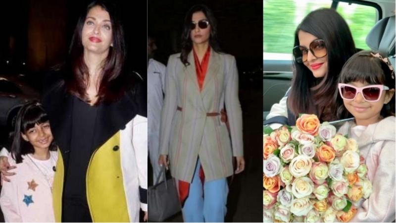 Aishwarya Rai Bachchan and Sonam Kapoor arrive for Cannes 2019. Aishwarya Rai Bachchan and Sonam Kapoor arrive for Cannes 2019