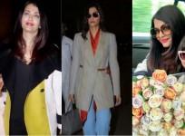 Aishwarya Rai Bachchan and Sonam Kapoor arrive for Cannes 2019