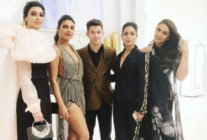 Diana Penty, Priyanka Chopra, Nick Jonas, Hina Khan and Huma Qureshi at Cannes 2019. Diana Penty Priyanka Chopra Nick Jonas Hina Khan and Huma Qureshi at Cannes 2019