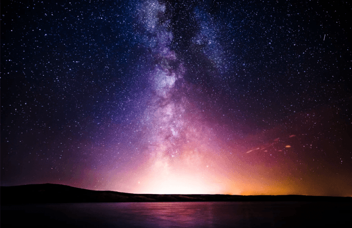 A piece of dark matter has ripped a hole in our galaxy. A piece of dark matter has ripped a hole in our galaxy.
