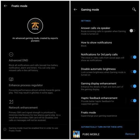 Режим fnatic на oneplus