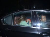 Sara Ali Khan and Kartik Aaryan get cozy inside car.