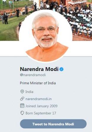 modi twitter handle
