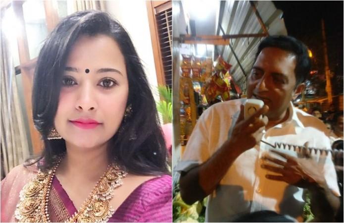 Shilpa Ganesh and Prakash Raj. Shilpa Ganesh and Prakash Raj