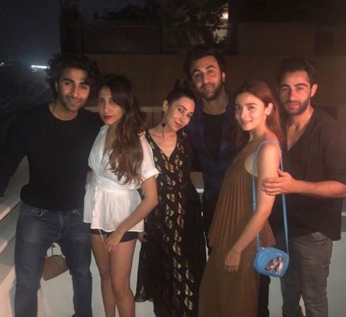 Alia Bhatt with Ranbir Kapoor and his cousins Alia Bhatt spends time with Ranbir Kapoor and cousins