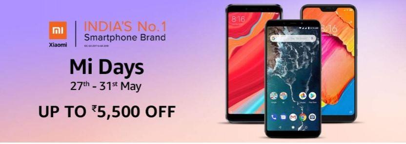 Xiaomi Mi Days sale on Amazon Xiaomi Mi Days sale on Amazon