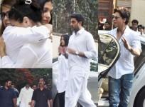 Veeru Devgan funeral: Aishwarya Rai Bachchan consoles Kajol, SRK, Amitabh Bachchan pay last respects