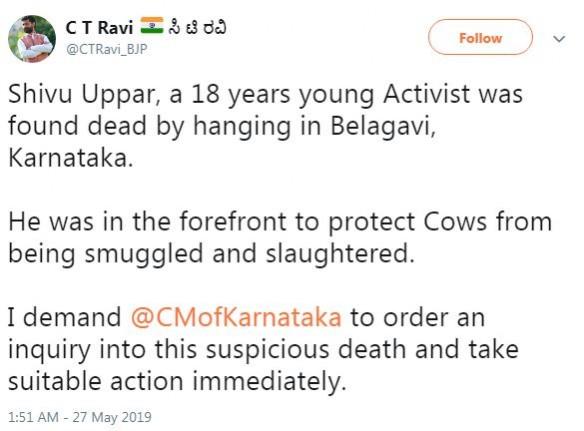 ct ravi tweet