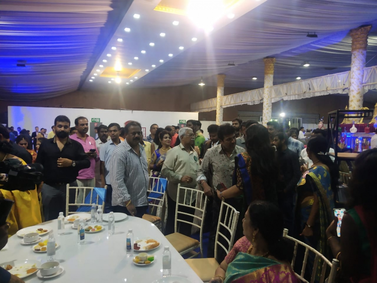 Shivaraj Kumar at Ravichandran's daughter Wedding Reception