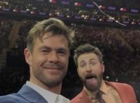 Chris Hemsworth and Chris Evans
