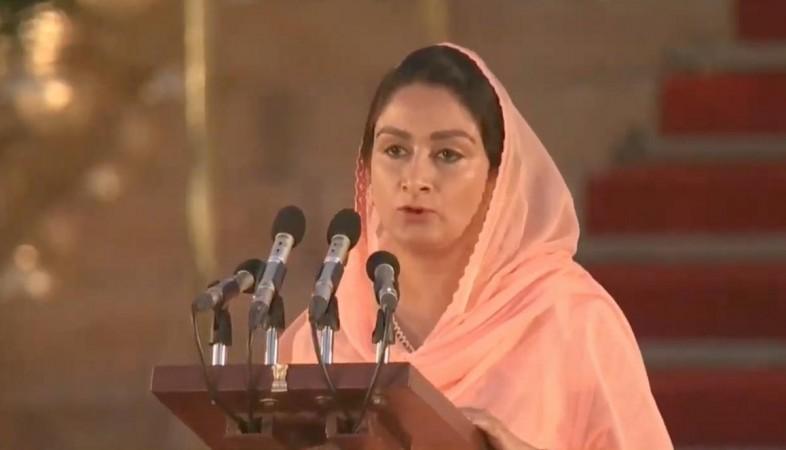 Harsimrat Kaur Badal takes oath as Union Minister at a swearing-in ceremony at Rashtrapati Bhavan in New Delhi on May 30, 2019. Harsimrat Kaur Badal